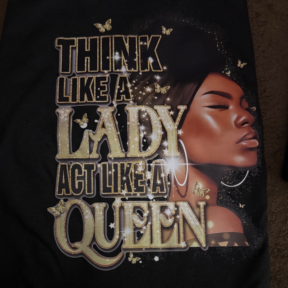Black and Gold Graphic Women's Tee